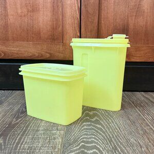 Vintage Tupperware Shelf Saver Stackable Container and Buddy Pitcher